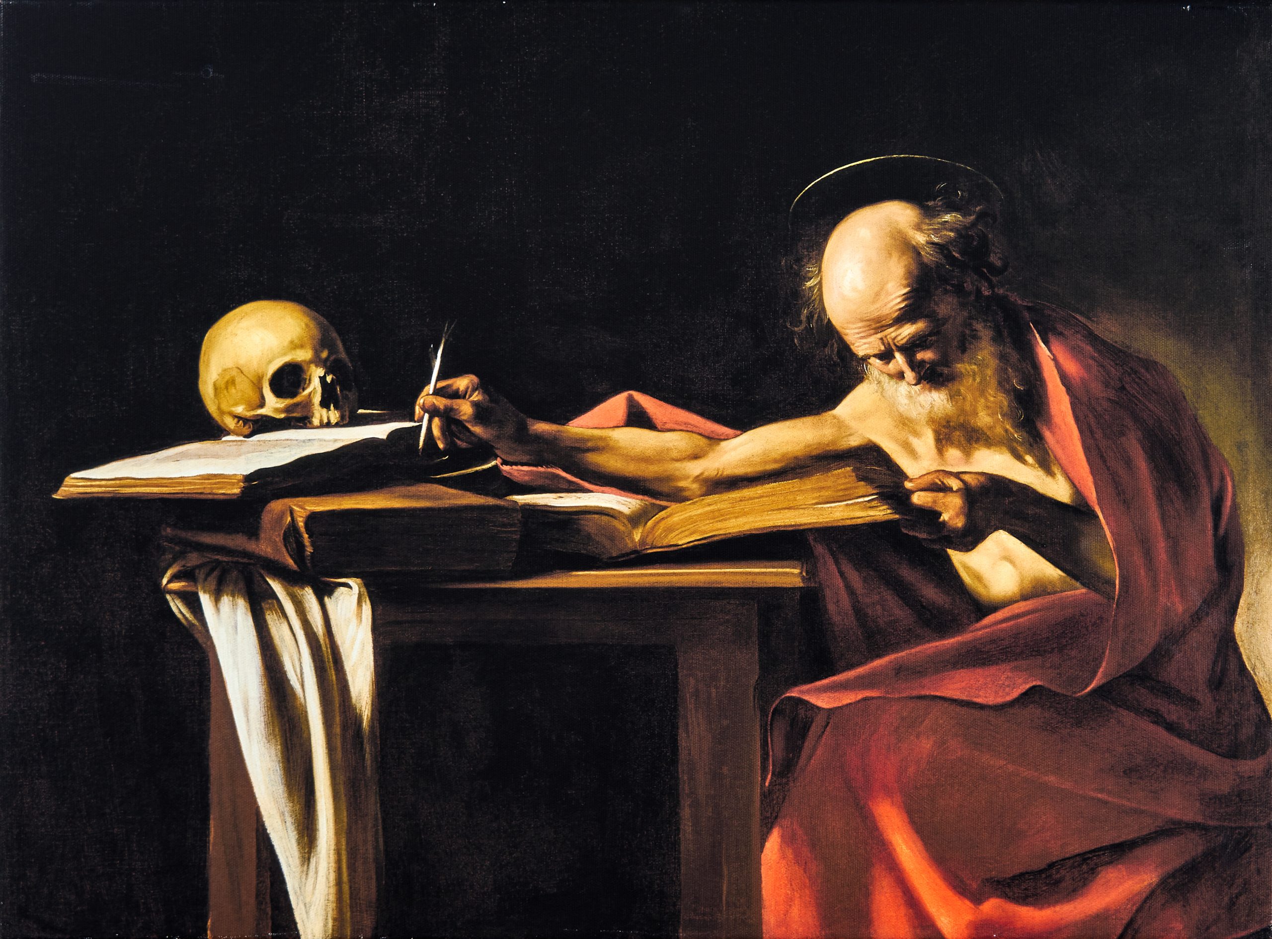 Caravaggio, Michelangelo Der Heilige Hieronymus