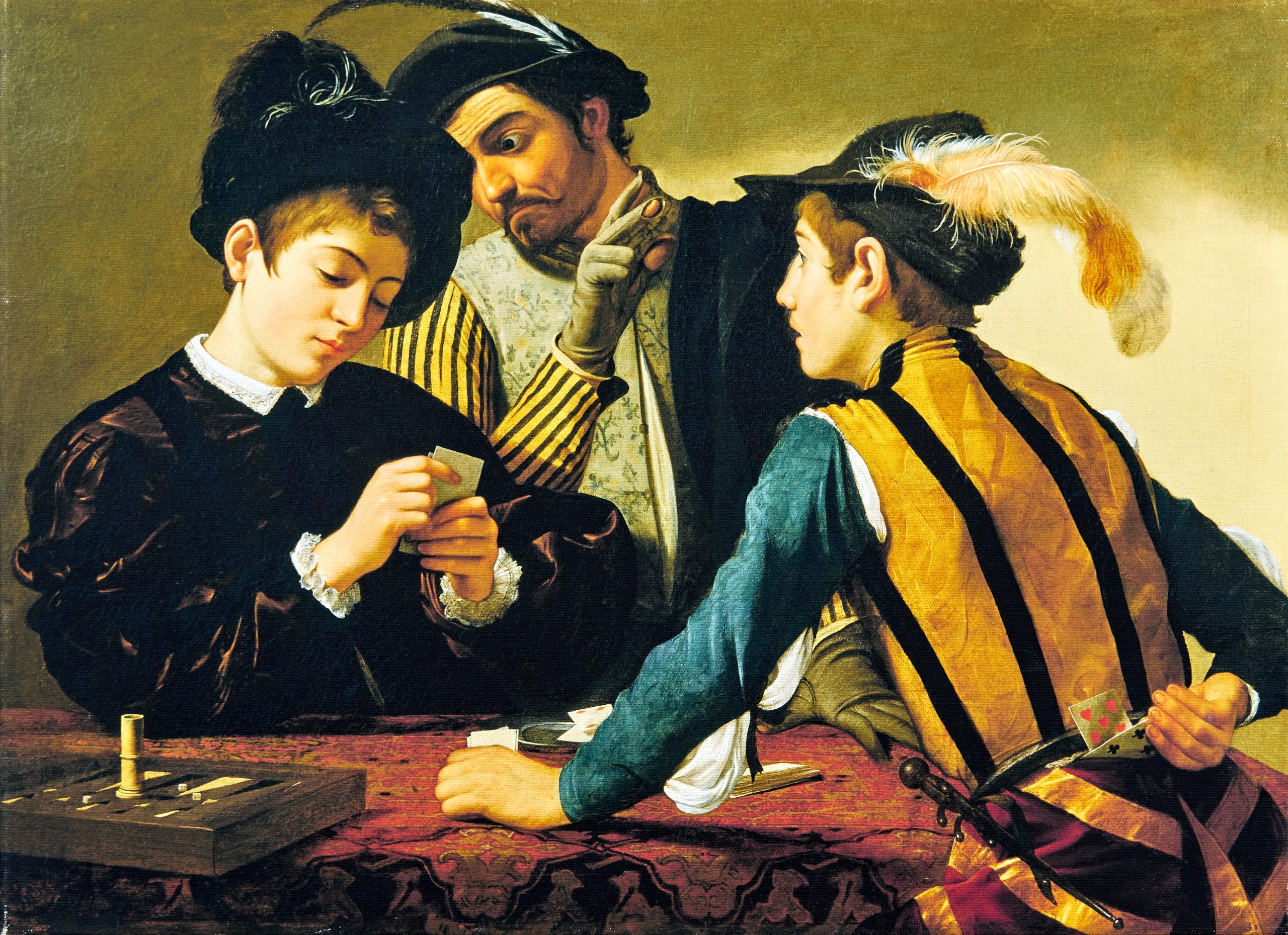 Caravaggio, Michelangelo Die Falschspieler