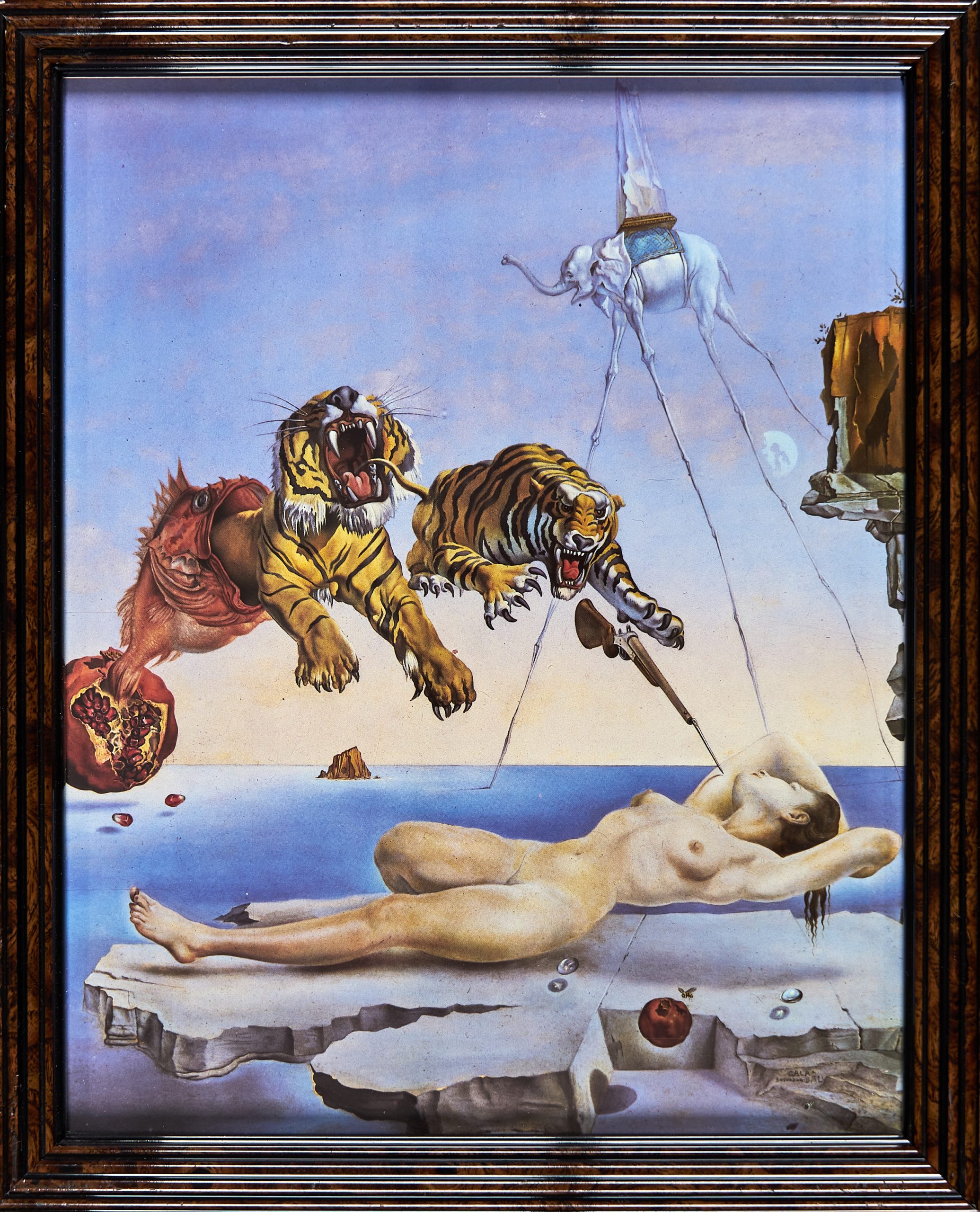 Dalí, Salvador Traum, verursacht durch den Flug einer Biene um einen Granatapfel, eine Sekunde vor dem Aufwachen