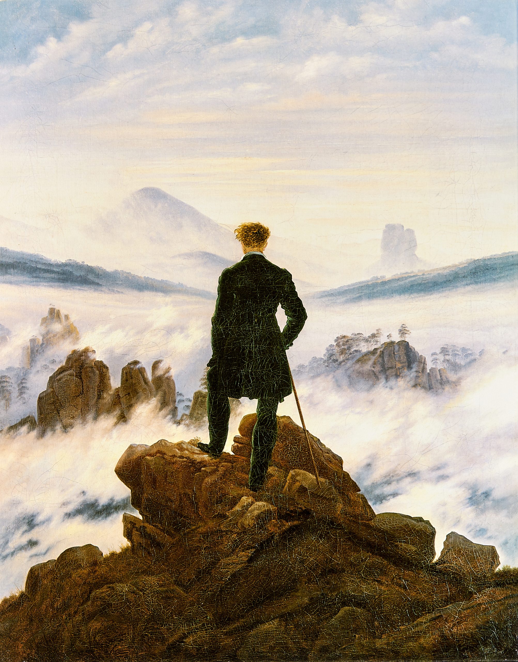 Friedrich, Caspar David Der Wanderer über dem Nebelmeer