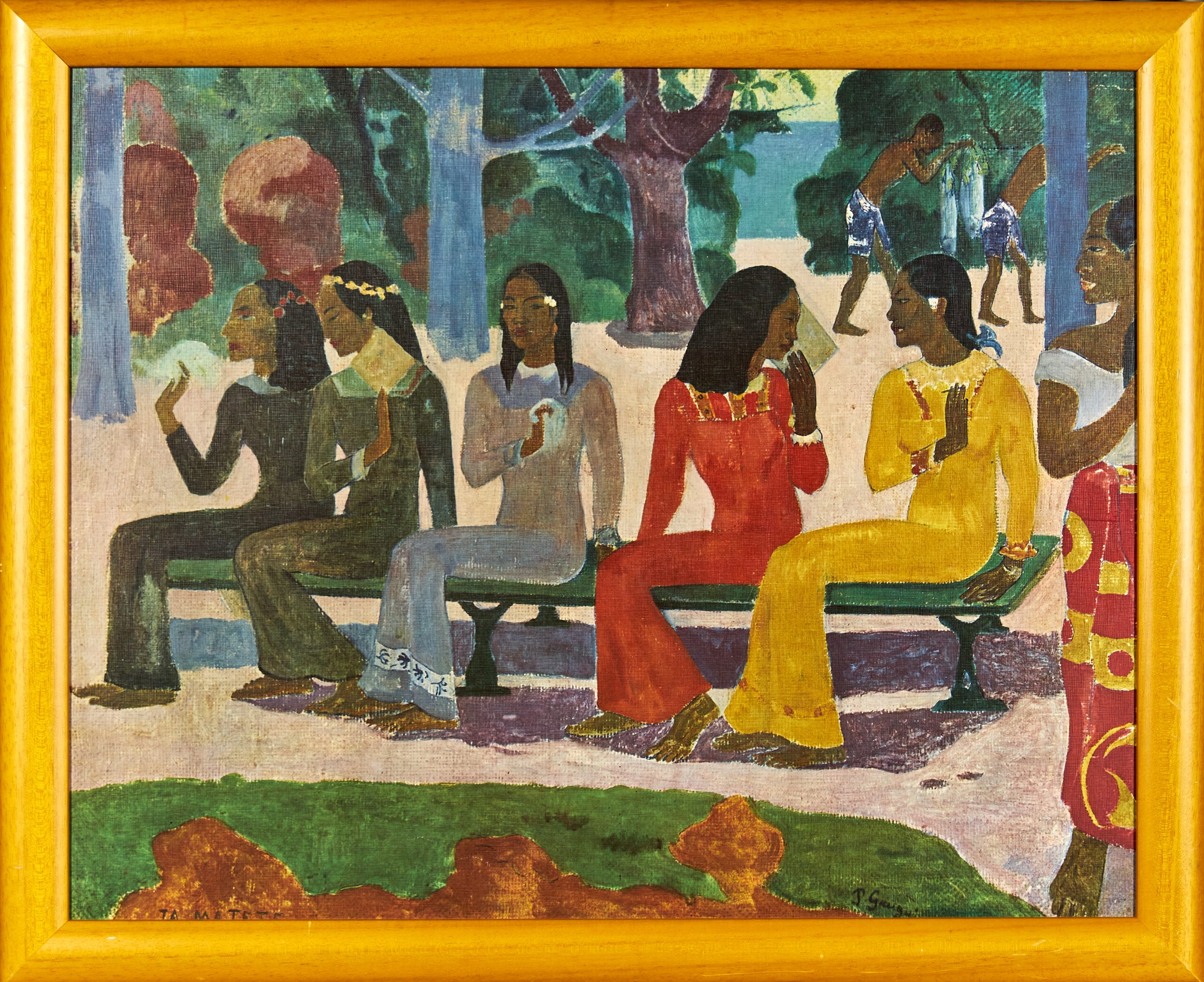 Gauguin, Paul Thitianische Frauen auf der Bank