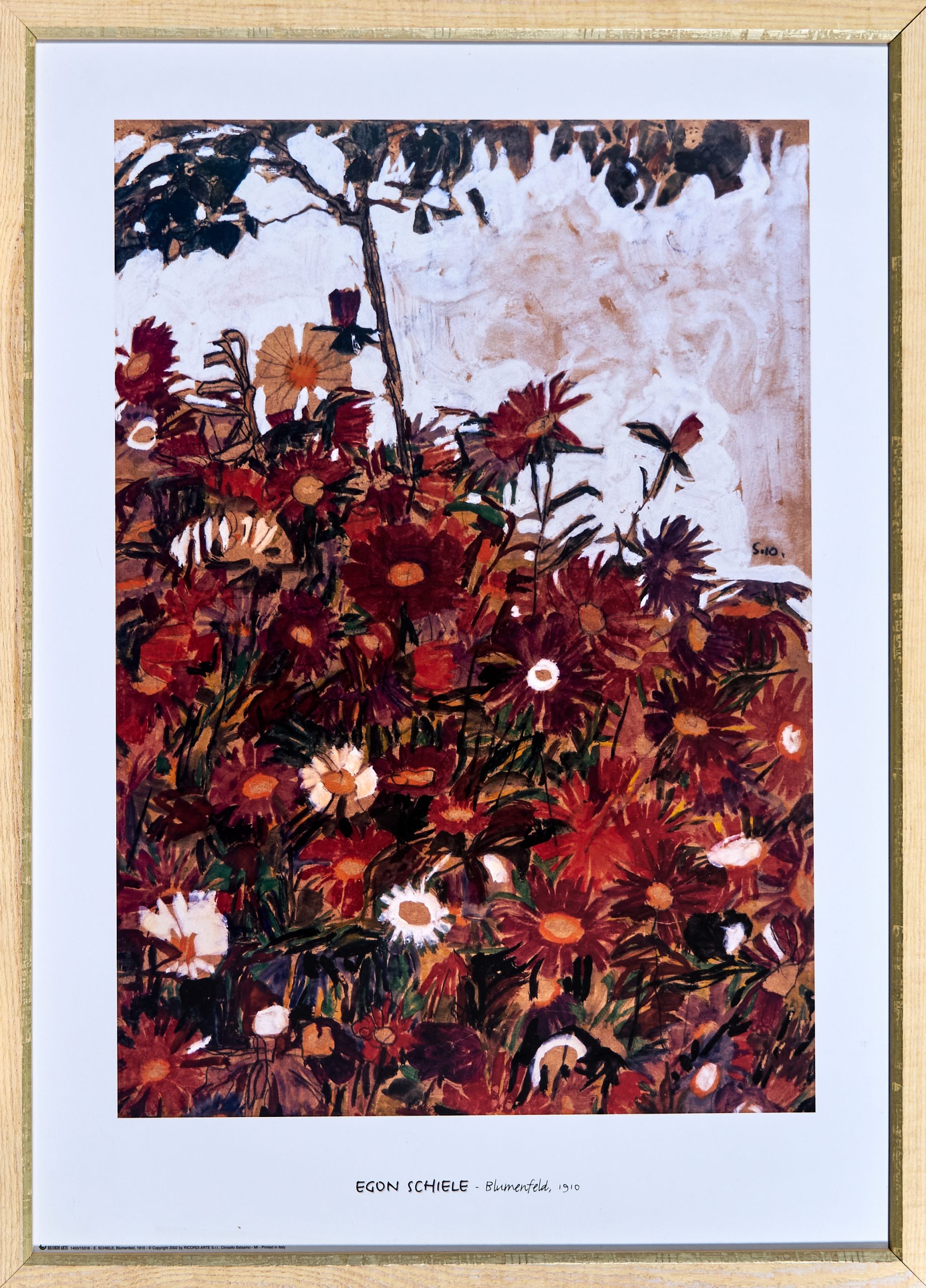 Schiele, Egon Feld von Blumen